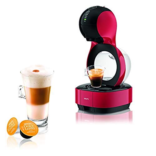 Krups Lumio Vollautomatische Kaffeemaschine in Kapseln, 1 l, Blau, Rot – Kaffeemaschine (Kaffeemaschine, 1 l…