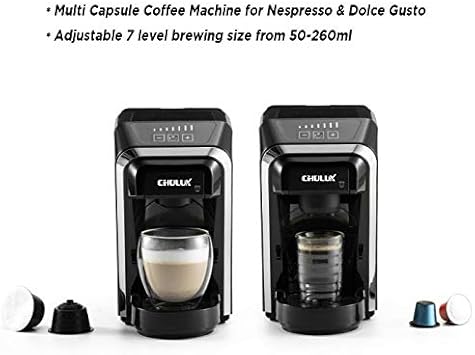 Capsule Coffee Machine Chulux Multifunctional Single Serve Coffee Machines Compatible With Nespresso And Dolce Gusto Capsules For Home Use Amazon De Kuche Haushalt