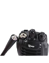 TID TD V2 Radio de dos vías UHF Radio 400 470MHz 3W 16CH Walkie Talkie Radio de mano con 2 tapas de tubo acústico de aire auricular y un cable de programación USB