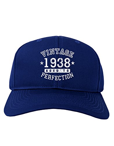 TOOLOUD 80th Birthday Vintage Birth Year 1938 Adult Dark Baseball Cap Hat - Royal Blue