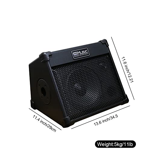 Coolmusic Portable Acoustic Guitar Amplifier, For Performers On The Go, Built-in Bluetooth (40W Battery-Powered)