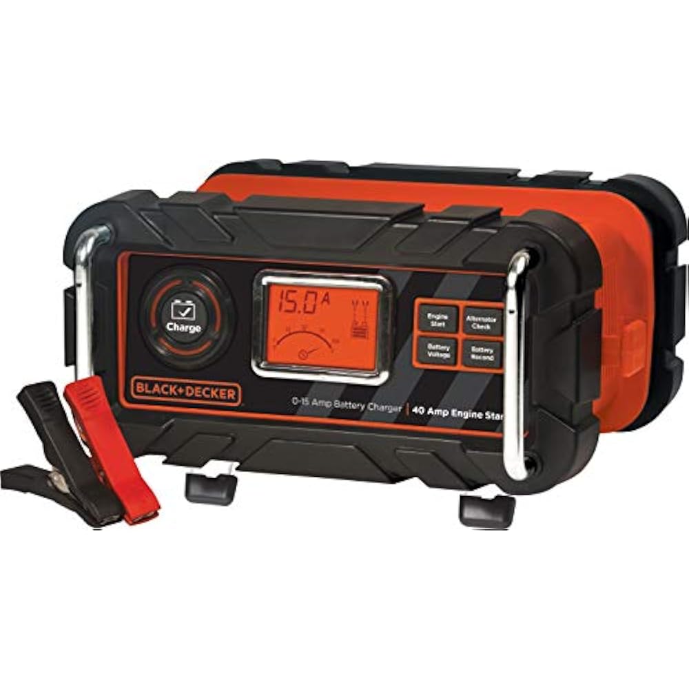 BLACK+DECKER Battery Chargers BC15BD Fully Automatic Amp 12V Bench 40A