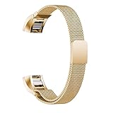 For Fitbit Alta HR and Alta Bands, Maledan Stainless Steel Milanese Loop Metal Replacement Accessories Bracelet Strap with Unique Magnet Lock for Fitbit Alta HR and Alta Large Small