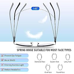 Anourney 3-Pack Reading Glasses for