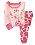 Baby girl Children Super Cute giraffe Print Pajamas 0-5T