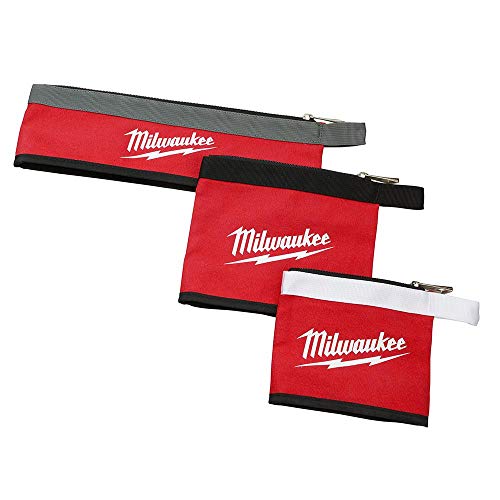 Milwaukee Multi-Size  Zipper Tool Bags in Red 