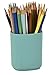 Acrimet Jumbo Pencil Holder, Pen Cup, Caddy Super-Sized Desktop Organizer for Students, Artists and Professionals (Plastic) (Solid Green Color)