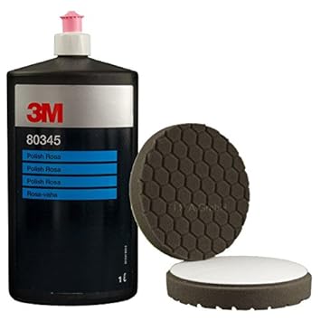 3M Polish Rosa Wachs 80345 1 Liter + Polierschwamm