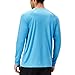 NAVISKIN Men's Sun Protection UPF 50+ UV Outdoor Long Sleeve Shirts Blue Size XL