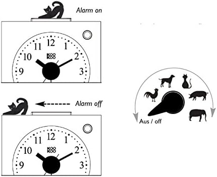 KOOKOO KidsAlarm yellow, alarm clock for children including 5 farm animals and their wake-up calls - Image 4