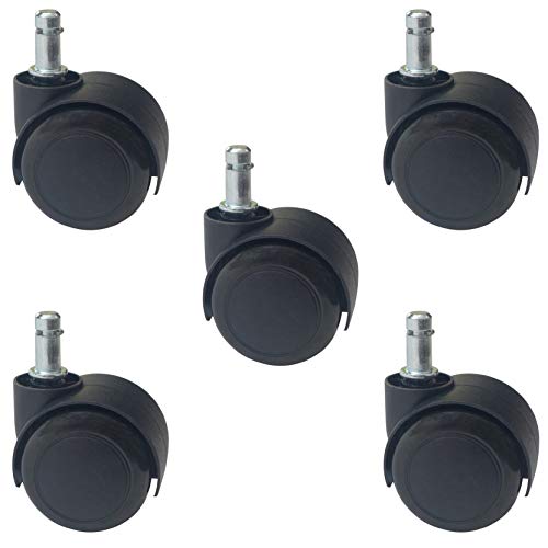 MySit 2" IKEA Casters for IKEA Office Chair Wheel, 10mm Stem Rubber