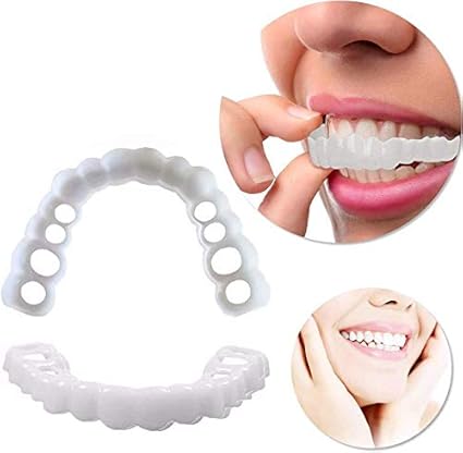 Jfjl Snap On Smile Perfect Smile Clip On Veneers Top Or Bottom Perfect Braces And Whitening Alternative Perfect Smile In Minutes Amazon De Kuche Haushalt