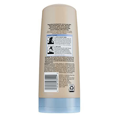 JERGENS NATURAL GLOW WET SKIN MOISTURIZER FOR BODY, MEDIUM TO TAN SKIN TONES, 7.5 OUNCE