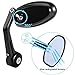 FOXCID PAIR OF CUSTOM UNIVERSAL BLACK BAR END MIRRORS FOR DUCATI MONSTER 620 695 696 795 796 1100 EVO DIESEL DIAVEL HYPERMOTARD MULTISTRADA 1200