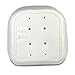 Leader Accessories Pontoon Captains Bucket Seat Boat Seat (White/Navy Blue piping)