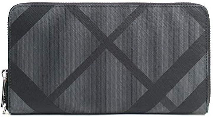 Amazon バーバリー 長財布 メンズ レディース Burberry チェック柄 グレー系チャコール ブラック Chblk 並行輸入品 Burberry 財布