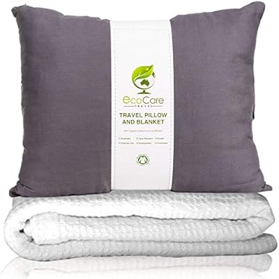Eco Care Travel Pillow And Blanket Set 100 Organic Cotton