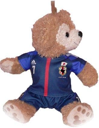Amazon ダッフィー ポーチサイズ用 ぬいぐるみ ユニフォーム 日本代表 12 13 コスプレ 衣装 サッカー 番号 ネーム指定可 ぬいぐるみ おもちゃ