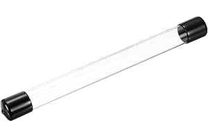 MECCANIXITY Clear Storage Tube 20x22mm Small Plastic Round Tubing with Caps Rigid Bottle Container 250mm/10 Inch for Item Stored