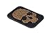 Punisher Skull Viking Morale Patches PVC 3D Military Tactical Velcro Patch (Coyote Brown)