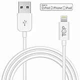 TopG Apple MFI Certified - Lifetime Warranty - High-Speed Lightning to USB Cable 6.6ft / 2m for iPhone 6, iPhone 5s / 5c / 5, iPad Air / mini / mini2, iPad 4th generation, iPod 5th generation, and iPod nano 8th generation Charging and Syncing - Premium MFI Quality (White)