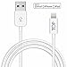 TopG Apple MFI Certified - Lifetime Warranty - High-Speed Lightning to USB Cable 6.6ft / 2m for iPhone 6, iPhone 5s / 5c / 5, iPad Air / mini / mini2, iPad 4th generation, iPod 5th generation, and iPod nano 8th generation Charging and Syncing - Premium MFI Quality (White)