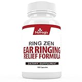 Tinnitus Relief Supplement - Ginkgo Extract 200mg (180 Caps) - Natural Ear Ringing Remedy Formula