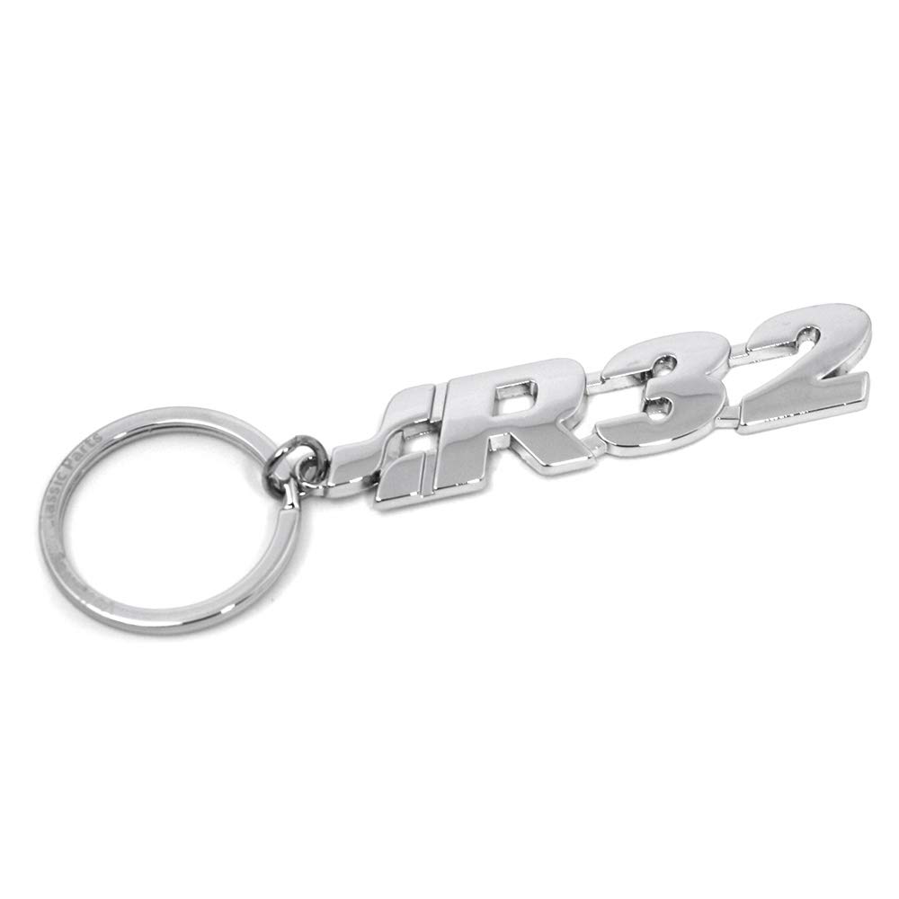 Volkswagen R32 Original VW Keyring Key Ring Chrome/Silver