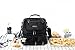Niseeu Adult Lunch Box Insulated Lunch Bag,Double Reusable Waterproof Large Cooler Tote with Shoulder Strap for Women&Men(Black, 12Can)