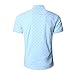 NUTEXROL Men's Regular-Fit Short-Sleeve Oxford Shirt Button Down Collar Dress Shirts Blue&green M
