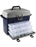 Tnqhuq Large Tackle Box Big Tackle Box with Drawers