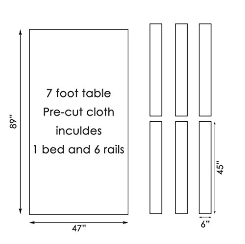 CPBA Competition Worsted Professional Pool Table Cloth – Fast Speed High Accuracy Pre-Cut Bed and Rails ([Competition Grade] Yellow Green, 7' Pool Table) - Thumbnail 2
