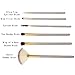 Angeltyr Makeup Brushes Set - Foundation Contour Eyebrow Eyeliner Eyelash Lip Powder Brush (12pcs, Champagne)