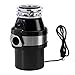 KUPPET Garbage Disposals 1 HP Household Food Waste Garbage Disposal with Power Cord for Home Kitchen-3 Level of Grinding 2600 RPM Super Quiet&Easy to Install -Black