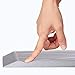 NUVA Premium Anti Fatigue Standing Floor Mat 30 x 20 in, NO PVC！！！ 100% PU Comfort Ergonomic Material, 4 Non-slip PU Elastomer Strips on Bottom, 5 Safety Test by SGS (Putty Gray, Wave Pattern)