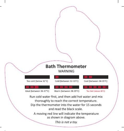 Baby Bath Thermometer, Water Temperature Gauge Bath Duck with New Liquid Crystal Display LCD Technology - Image 3