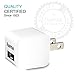 Hama MicroCube 12Watt/2.4 Amp USB Charger + Military Grade MFi Certified Lightning Cable