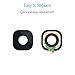 Amizu Back Rear Camera Glass Lens Cover Replacement Part w/Adhesive Preinstalled for Samsung Galaxy S7 / S7 edge, Includes Amizu Cloth