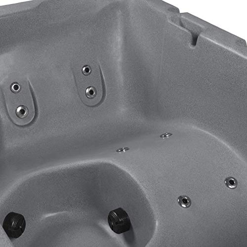 Essential Hot Tubs 14Jet 2020 Newport Hot Tub, Seats 34, Gray Granite