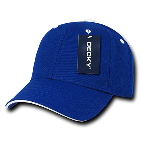 DECKY Sandwich Visor Baseball Cap, Royal/White