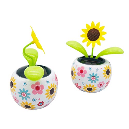 DETTELIN Solar Powered Dancing Flowers Cute Swinging Insect Animal