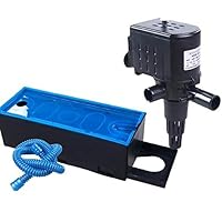 DDV-US 3 in 1 Multifunction Internal Aquarium Filter Fish Tank Submersible Pump Top Filter with Filtration Oxygen Water Circulation - (Color: 12W, Size: EU Plug)