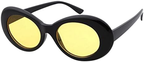 Women Sunglasses, Limsea Retro Vintage Clout Goggles Unisex Sunglasses Rapper Oval Shades Grunge Glasses (H)