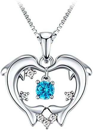 "Dolphin Angel" Pendant Necklace,Sweet Gift for Girls & Women, 18"