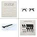 Keepons 2.5mm Anti-Slip Comfort Enhancing Transparent Clear Silicone Eyeglasses Nose Pad Fold Over Both Sides Super Sticky 3M Adhesive Backing Easy to Apply