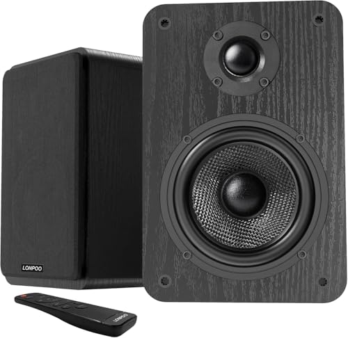 LONPOO Bluetooth Bookshelf Speakers