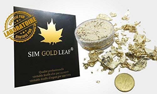 Sim Gold Leaf Leaf, 40mm x 40mm