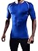 Neleus Men's Running Compression Shirts,5013,3 Pack,Black,Blue,Grey,L,EU XL