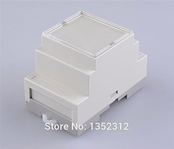 Buy Generic 1 Pcs 87 60 53mm Instrument Box Din Rail Enclosure Abs Electrical Din Rail Box Abs Abs Fireproof Materials Diy Enclosure Online At Low Prices In India Amazon In