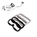 NIDICI Upgraded Faceplate Foam for Fatshark Goggles Soft Pads RC FPV Racing Drone Parts (Pack of 4) Grey and Black